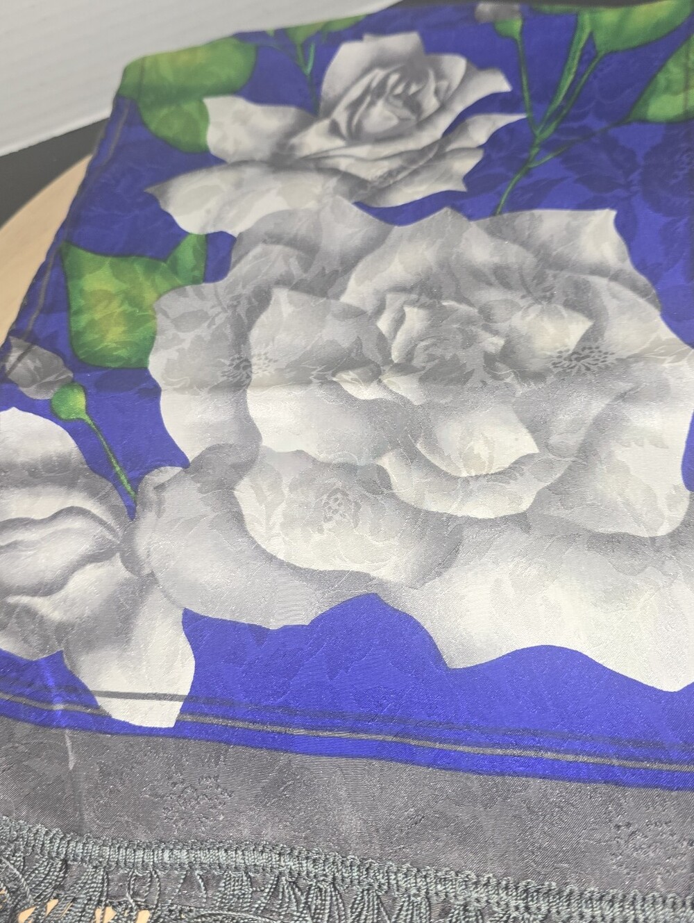 Vintage Flora Kung Silk Scarf